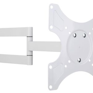 Supporto a Muro per TV LED LCD 19-37'' Inclinabile 3 Snodi Bianco