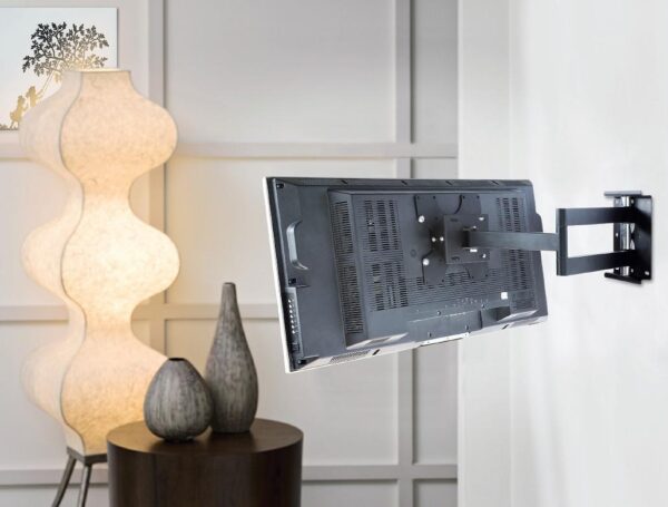 Supporto a Muro per TV LED LCD 19-37'' Full-Motion Nero - immagine 6