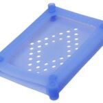 Scatola di Protezione per 1 HDD 2,5'' in Silicone Azzurro