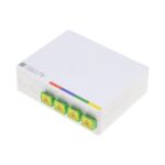Scatola di connessione indoor FTTH per 4 fibre SC-APC a muro o guida Din