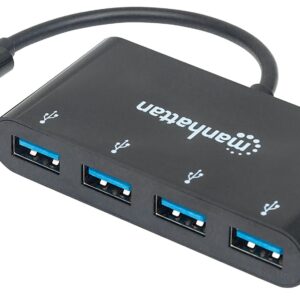 Hub USB-C™ 3.1 SuperSpeed 4 Porte USB-A 3.0 Femmina Nero