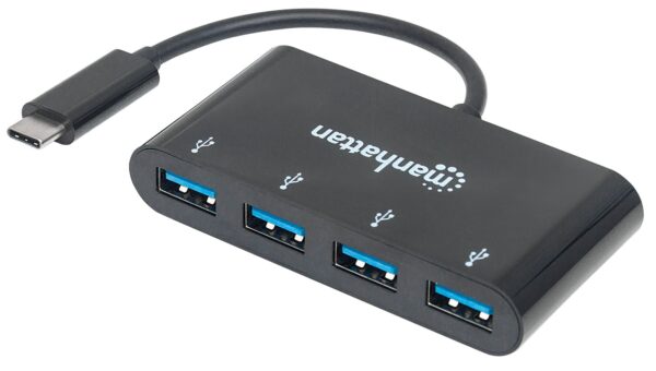 Hub USB-C™ 3.1 SuperSpeed 4 Porte USB-A 3.0 Femmina Nero