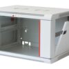 Armadio Rack 19'' a muro 12 unità sezione unica prof. 450mm Grigio