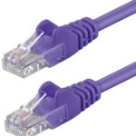 Cavo di rete Patch CCA Cat. 5e Viola UTP 1 mt