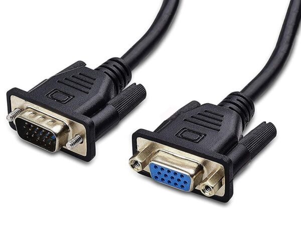 Cavo prolunga monitor SVGA standard M/F 1,8 mt NERO