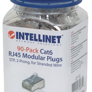Confezione da 90 Plug Modulari Cat6 RJ45 STP