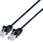 Cavo patch di rete Cat6 UTP Slim  0,5 m Nero