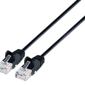 Cavo patch di rete Cat6 UTP Slim  0,5 m Nero