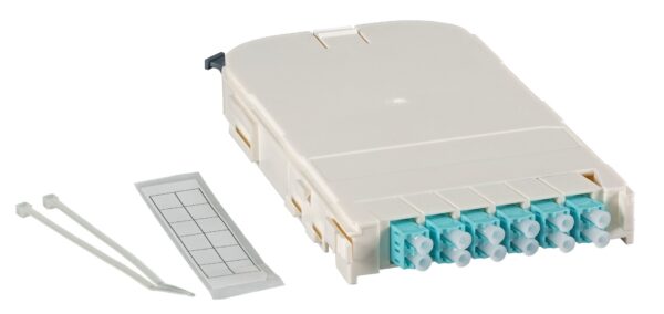 Modulo FTTH 12 porte con Adattatori Ceramici LC/APC OS2 Monomodale