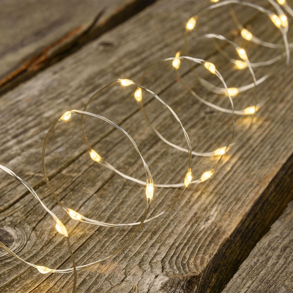 2x Barra Luminosa Filo dargento a 20 Micro LED con Timer IP20 A++ - immagine 6