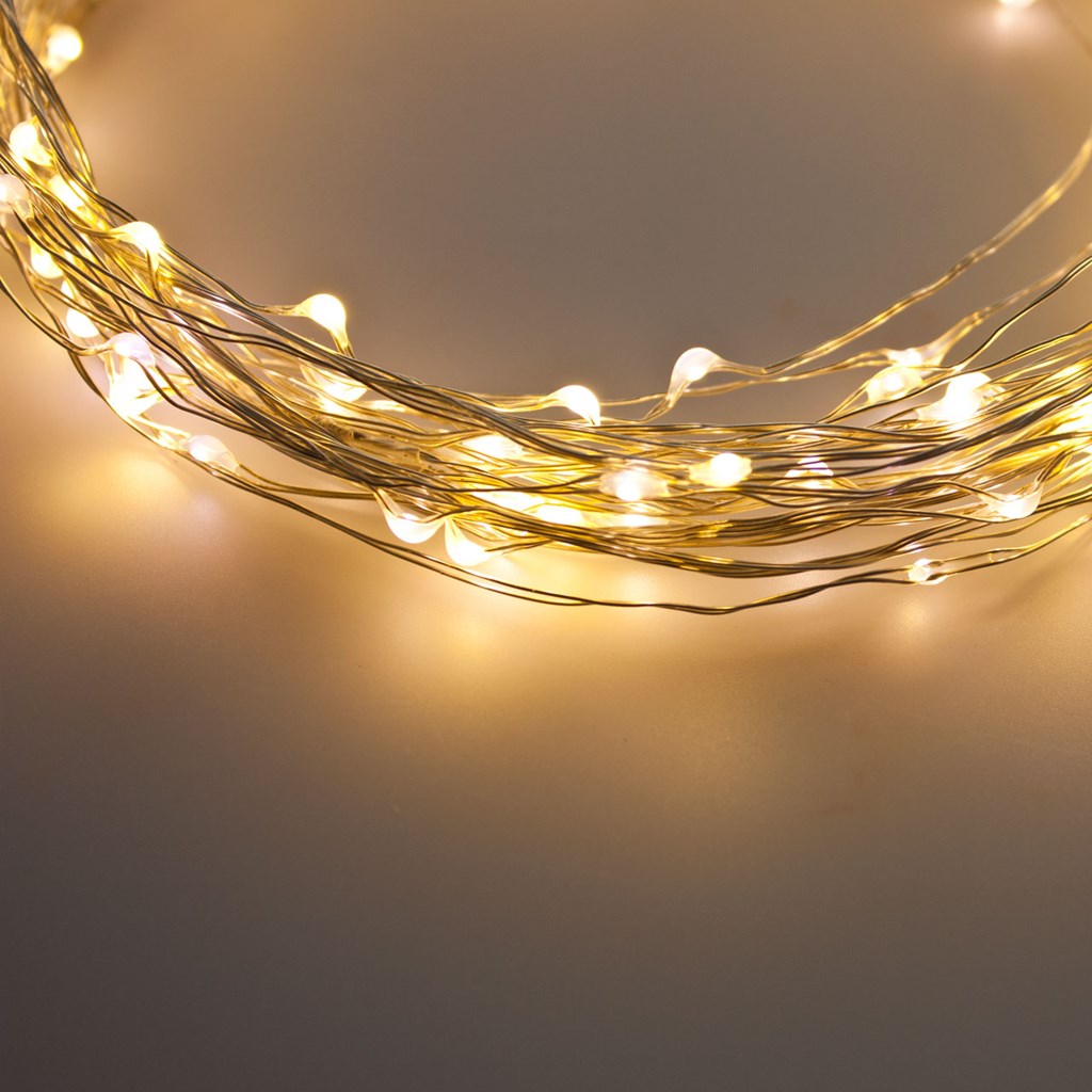 2x Barra Luminosa Filo dargento a 20 Micro LED con Timer IP20 A++ - immagine 8