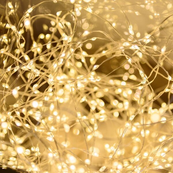 2x Barra Luminosa Filo dargento a 20 Micro LED con Timer IP20 A++ - immagine 4