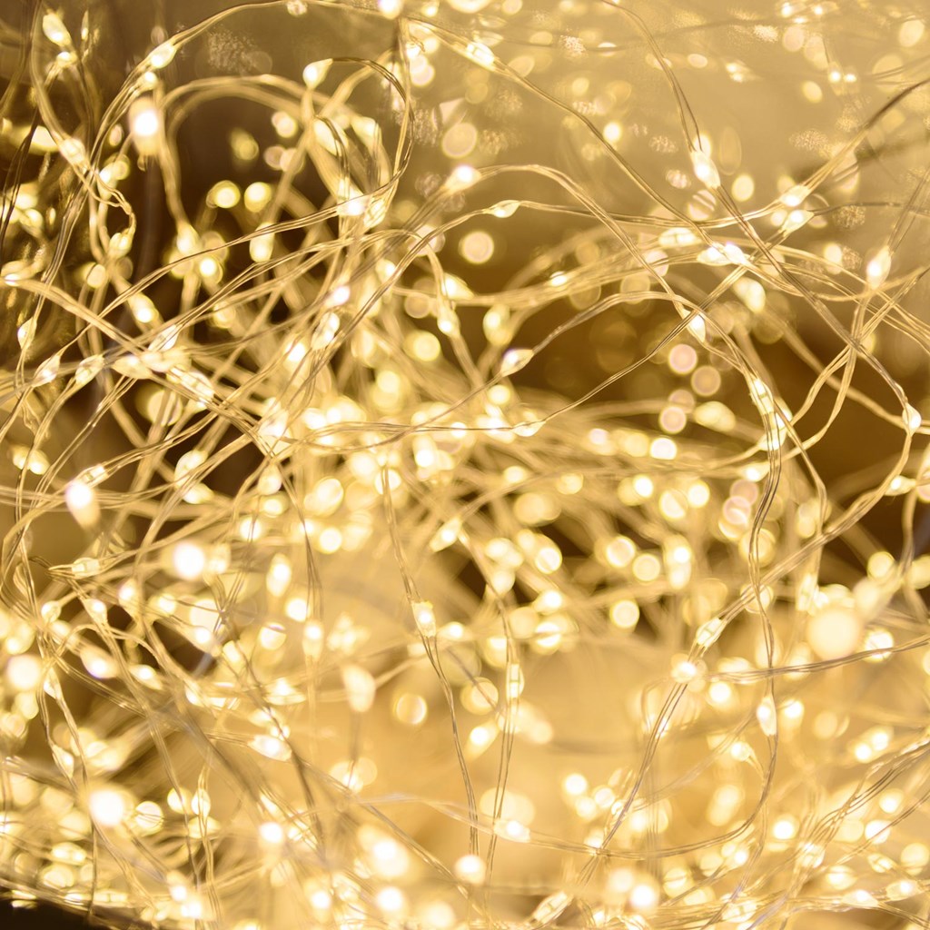 2x Barra Luminosa Filo dargento a 20 Micro LED con Timer IP20 A++ - immagine 4