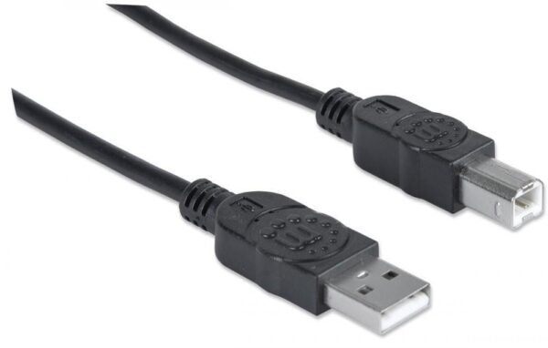 Cavo USB 2.0 A maschio/B maschio 0,5m Nero - immagine 3