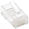 Confezione 100 Plug RJ45 per Cavo Flessibile Cat.6 UTP - immagine 3