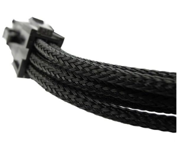Cavo Prolunga PCI-E 6 Pin 30 cm con Guaina Nera - immagine 3