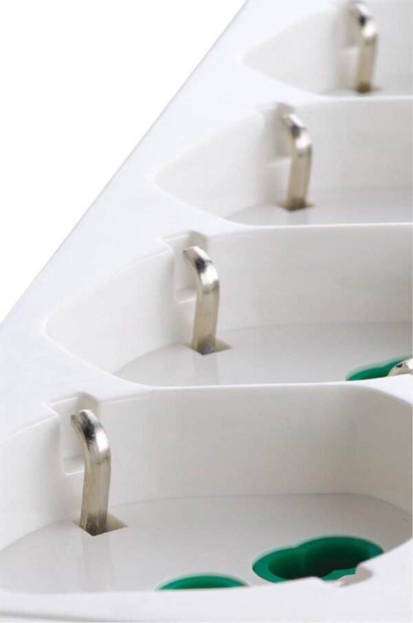 Multipresa 4 Posti Italiana Bipasso / Schuko Bianco - immagine 3