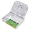 Scatola di connessione indoor FTTH per 4 fibre SC-APC a muro o guida Din - immagine 4