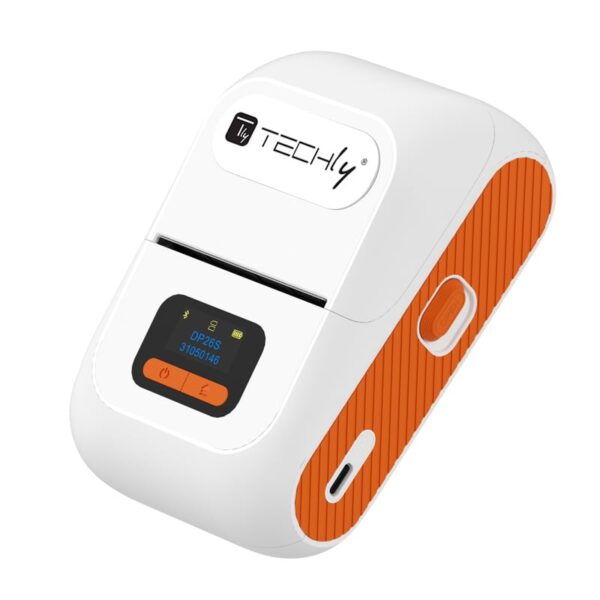 Mini Etichettatrice Stampante Termica Bluetooth C/Display Portatile Ricarica USB-C™ - immagine 3