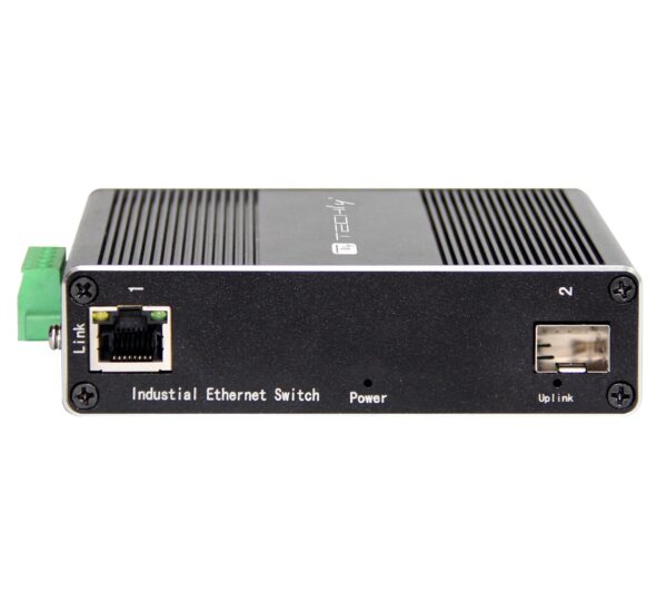 Convertitore Ethernet Industriale Gigabit 1 porta RJ45 a 1 porta SFP Non Gestito - immagine 3