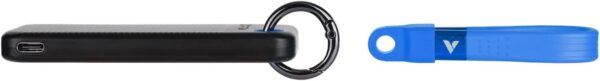 Pocket SSD Portachiavi con Attacco per Cavo USB-C™ 1TB Nero Blu - immagine 4