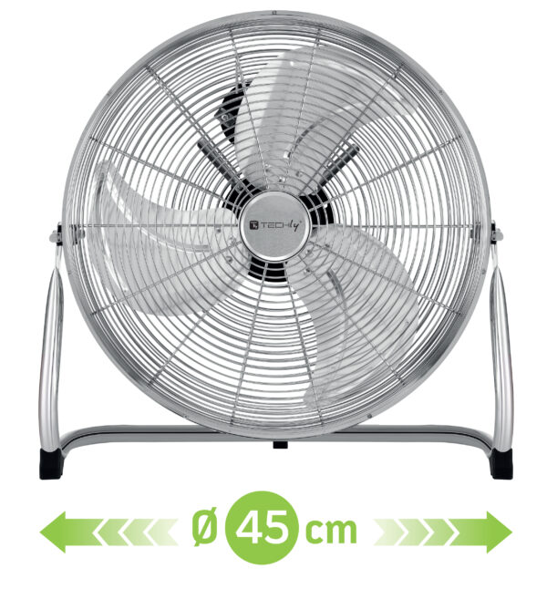 Ventilatore Industriale da Pavimento Diametro 45 cm 3 Livelli di Potenza - immagine 3