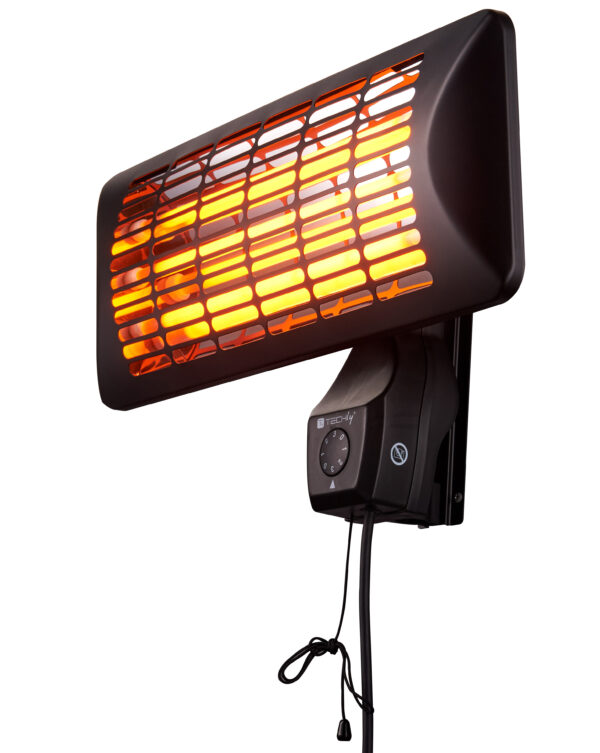 Stufetta da Parete al Quarzo per Interno Esterno IP24 2400W - immagine 3