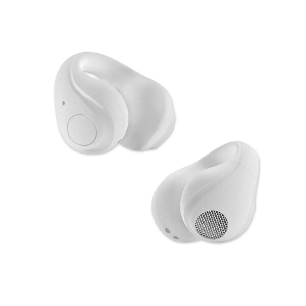 Cuffie Auricolari Wireless Aperte OWS con Custodia Smart Touch Screen LCD Bianco - immagine 3