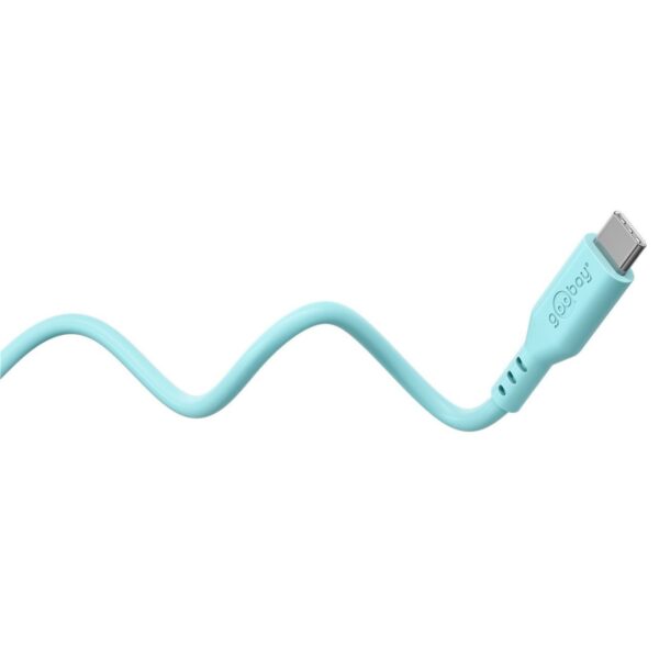 Cavo USB-C™ Maschio/Maschio USB 2.0 in Silicone 1,5 metri Turchese - immagine 3