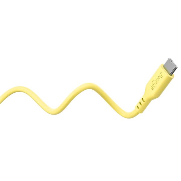 Cavo USB-C™ Maschio/Maschio USB 2.0 in Silicone 1,5 metri Giallo - immagine 3