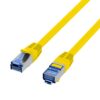 Cavo di Rete Patch in Rame Cat.6A S/FTP TPE Cat.7 Ultraflex Giallo 1m - immagine 3