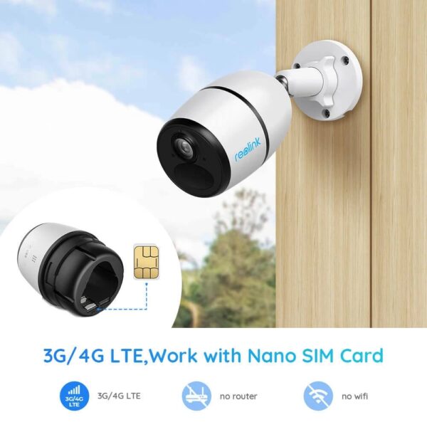 Telecamera di Sicurezza a Batteria 8MP 4K IP65 da Esterno, B4GB4K02 - immagine 3