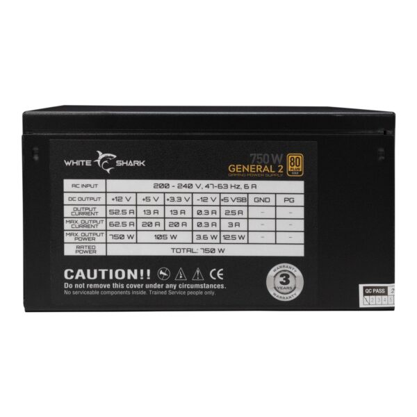 Alimentatore per PC ATX 750 Watt - immagine 3