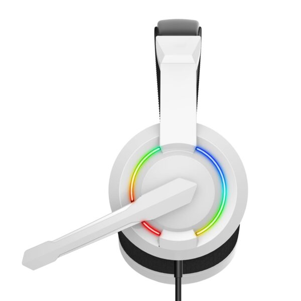 Cuffie Gaming con Microfono e Illuminazione RGB, BGH-021 HYDRA Bianco - immagine 3
