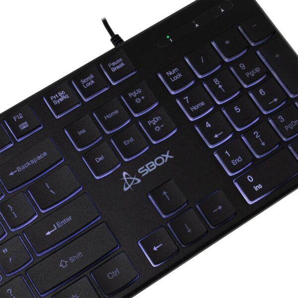 Tastiera 105 Tasti USB Layout Americano, colore Nero - immagine 3