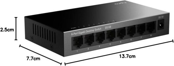 Switch Desktop Gigabit a 8 Porte, GS108 - immagine 3