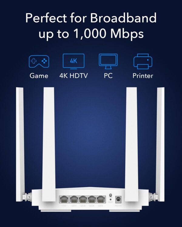 Mesh Router Wi-Fi 6 AX3000 Dual Band Gigabit, WR3000E - immagine 3