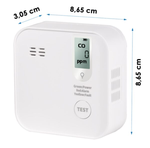 Rilevatore di Monossido di Carbonio >85 dB Batteria Litio Durata 10 anni - immagine 3