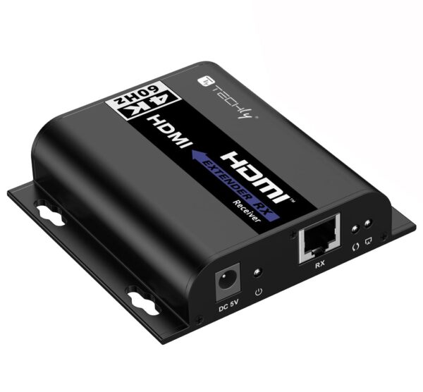 Ricevitore Aggiuntivo per Extender HDMI 4K@60Hz con IR su Cavo Cat.6 fino a 120m - immagine 3