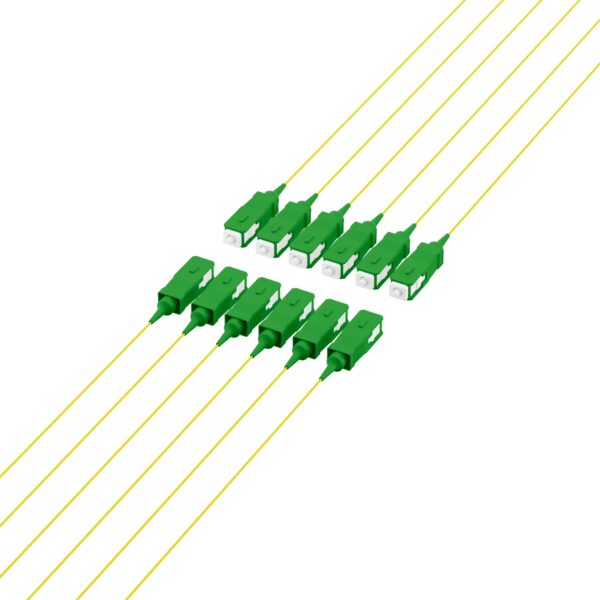 Pigtail Fibra Ottica Monomodale OS2 SC/APC G657A2 2m Giallo - immagine 3