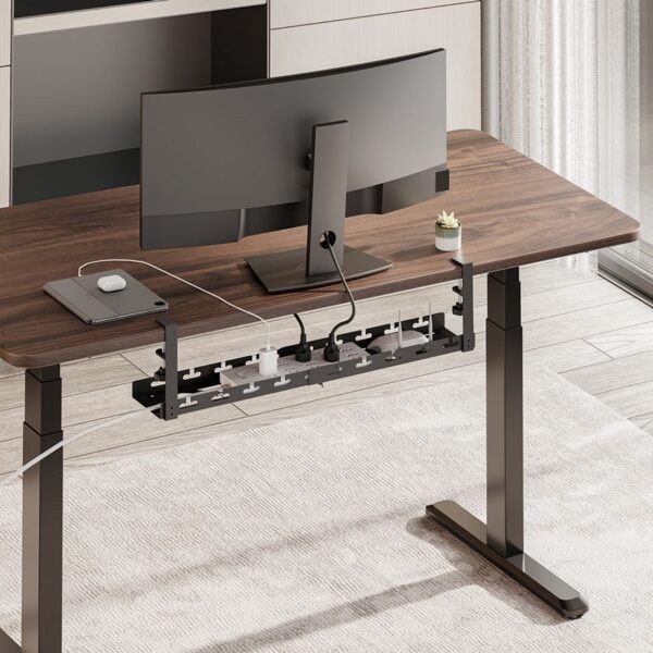 Organizer Gestione Cavi Sotto Scrivania con Morsetto - immagine 3