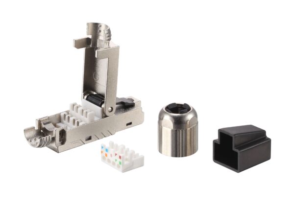 Plug RJ45 Cat.6A Schermato STP Tooless - immagine 3