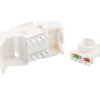 Frutto Keystone RJ45 Cat.6 UTP 180° Toolless Bianco - immagine 4