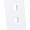 Placca Porta Frutti 2 Posti Mod.503 Bianco - immagine 3