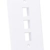 Placca Porta Frutti 3 Posti Mod.503 Bianco - immagine 3