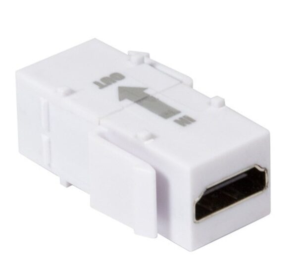 Accoppiatore Keystone HDMI con Ripetitore Bianco - immagine 3