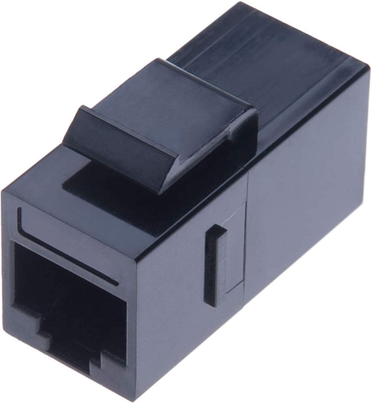 Accoppiatore RJ45 F/F UTP Cat5e Keystone Nero - immagine 3