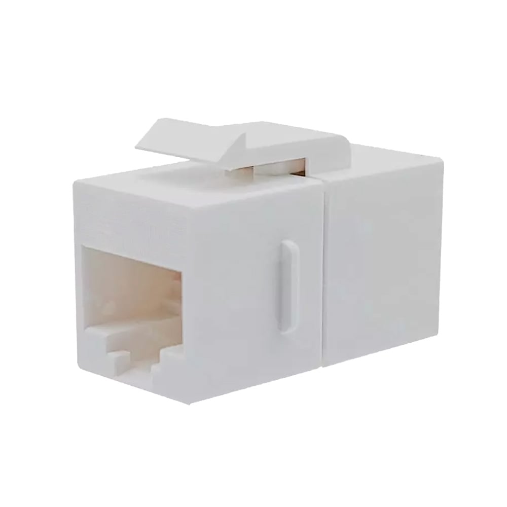 Accoppiatore RJ45 F/F UTP Cat6 Keystone Bianco - immagine 3