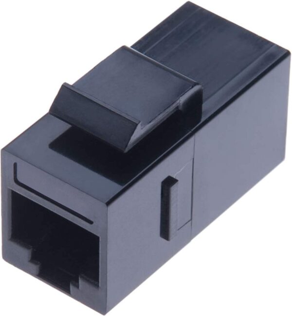 Accoppiatore RJ45 F/F UTP Cat6 Keystone Nero - immagine 3