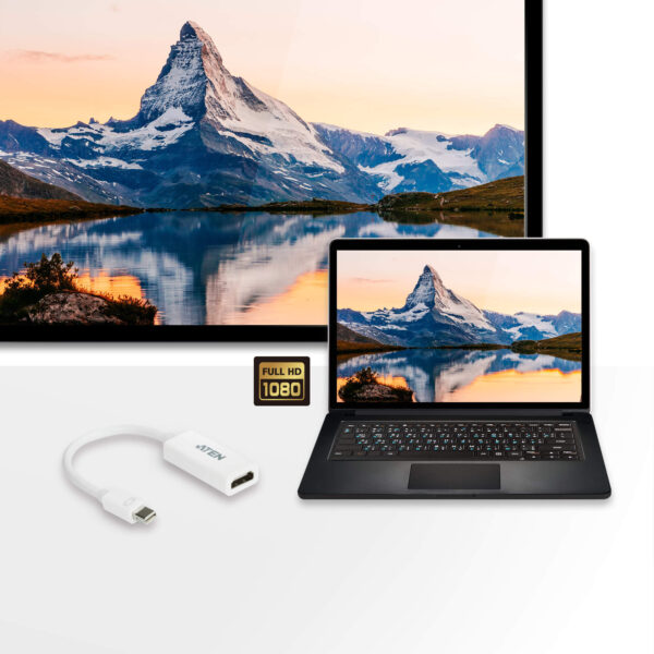 Adattatore Mini DisplayPort (Thunderbolt) a HDMI, VC980-AT - immagine 3